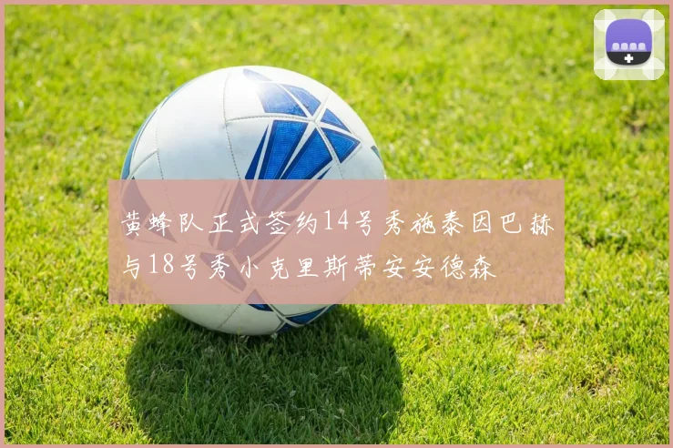 黄蜂队正式签约14号秀施泰因巴赫与18号秀小克里斯蒂安安德森